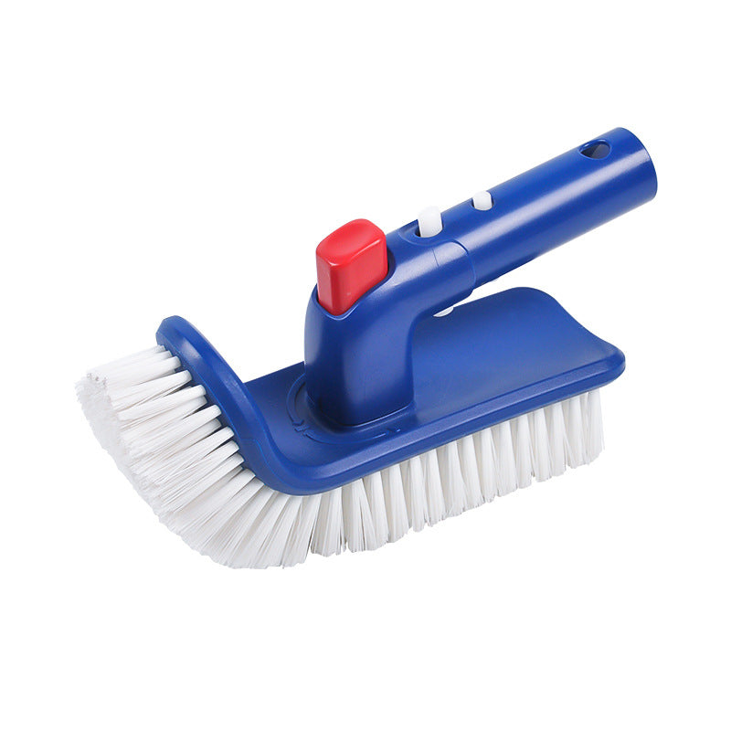ACUEL Pool Cleaning Brush with 180-degree handle, Premium Nylon Brush for Steps and Corners
