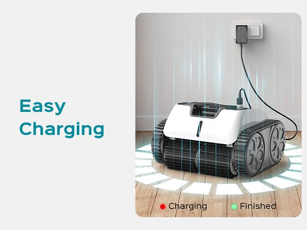 ACUEL Roboitic Pool Cleaner, Cordless Pool Vacuum with Powerful Suction, 140 Mins Runtime for Above/Inground Pools