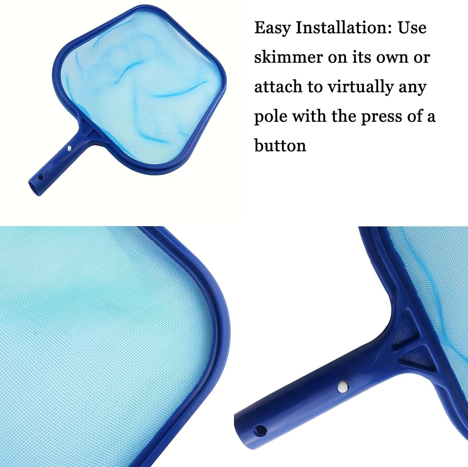 ACUEL Leaf Skimmer, Professional Skimmer Net for Cleaning Swimming Pools and Fountains